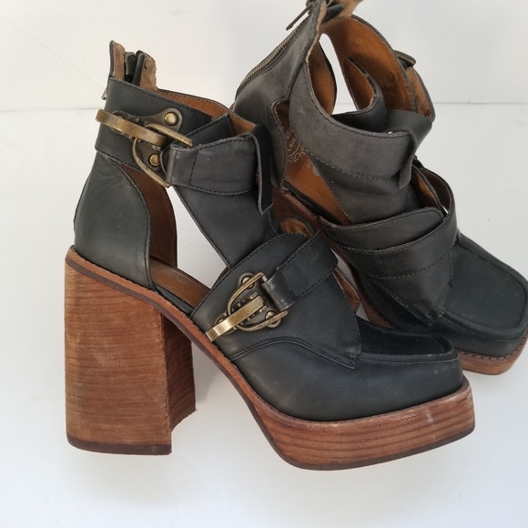 Jeffrey Campbell Shoes - Havana Last Jeffrey Campbell Block Heel Bootie